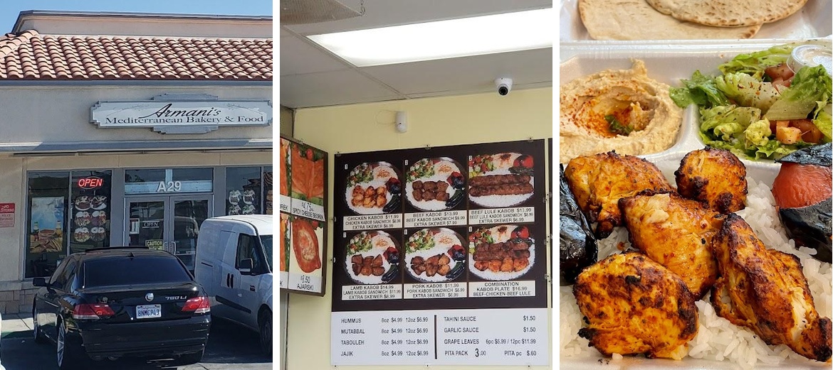 Armani's Mediterranean Bakery Menu